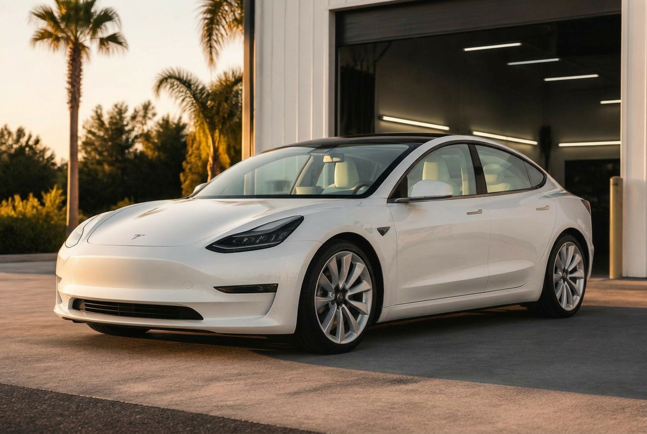 Tesla Model 3 with 50% window tint